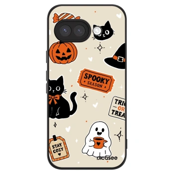 Θήκη για Google Pixel 9a - Halloween stickers