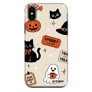 Θήκη για Apple iPhone XS Max - Halloween stickers