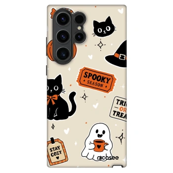 Θήκη για Samsung Galaxy S22 Ultra 5G - Halloween stickers