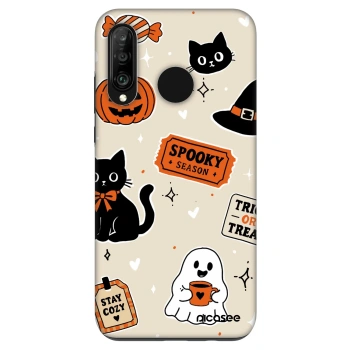 Θήκη για Huawei P30 Lite - Halloween stickers
