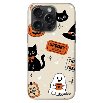 Θήκη για Apple iPhone 15 Pro - Halloween stickers