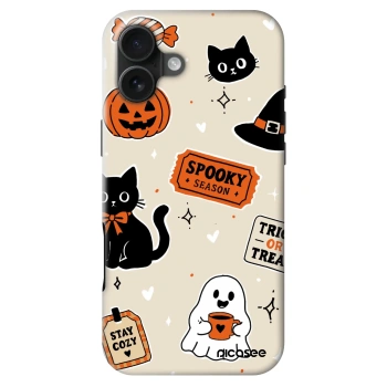 Θήκη για Apple iPhone 16 Plus - Halloween stickers