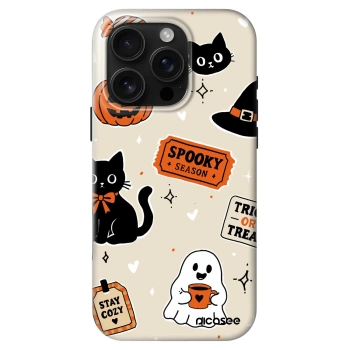 Θήκη για Apple iPhone 16 Pro - Halloween stickers
