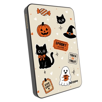 Powerbank με MagSafe 5 000 mAh Γκρί - Halloween stickers