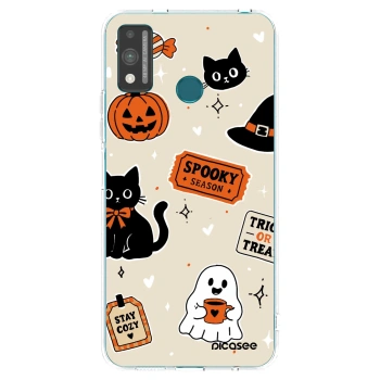 Θήκη για Honor 9X Lite - Halloween stickers