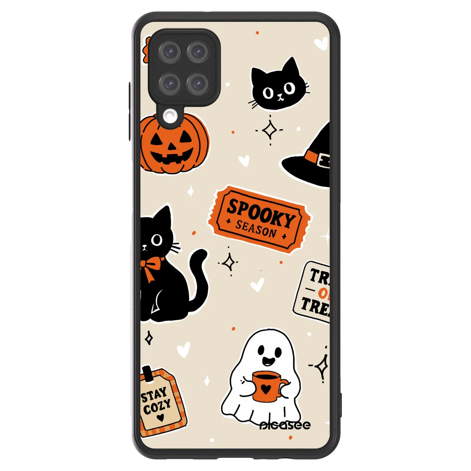 Picasee ULTIMATE CASE για Samsung Galaxy A12 A125F - Halloween stickers