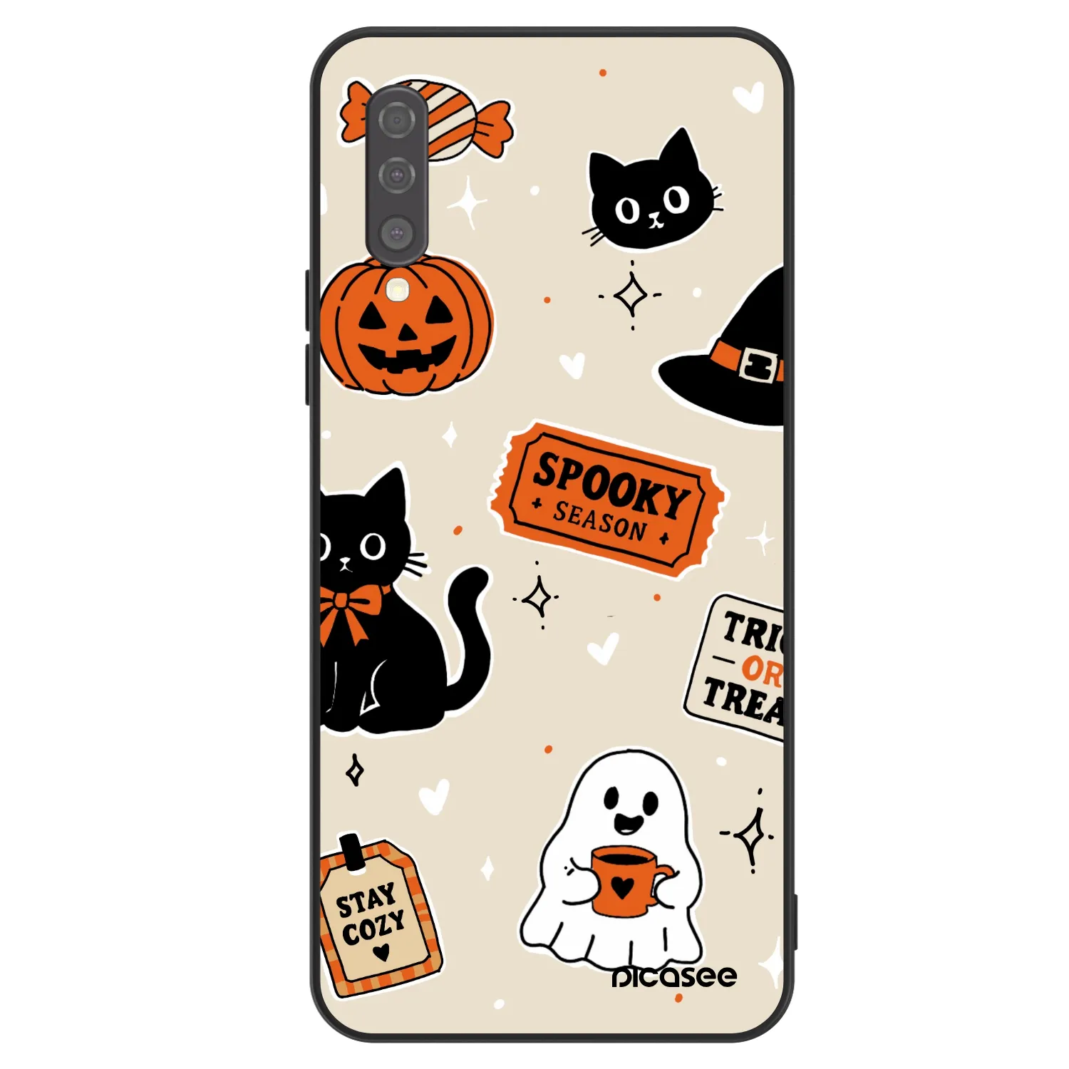 Picasee ULTIMATE CASE για Samsung Galaxy A50 A505F - Halloween stickers