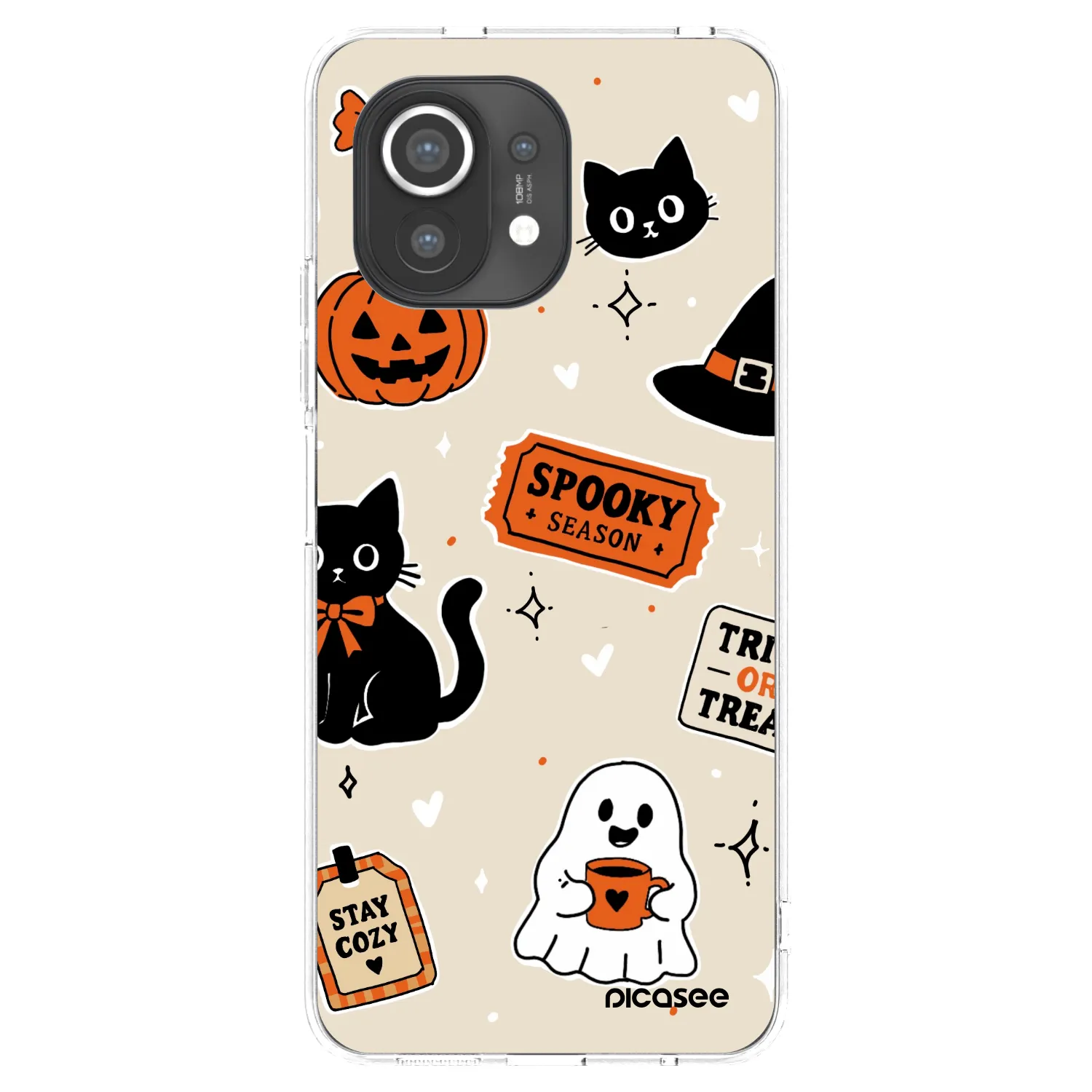 Picasee διαφανής θήκη σιλικόνης Xiaomi Mi 11 - Halloween stickers