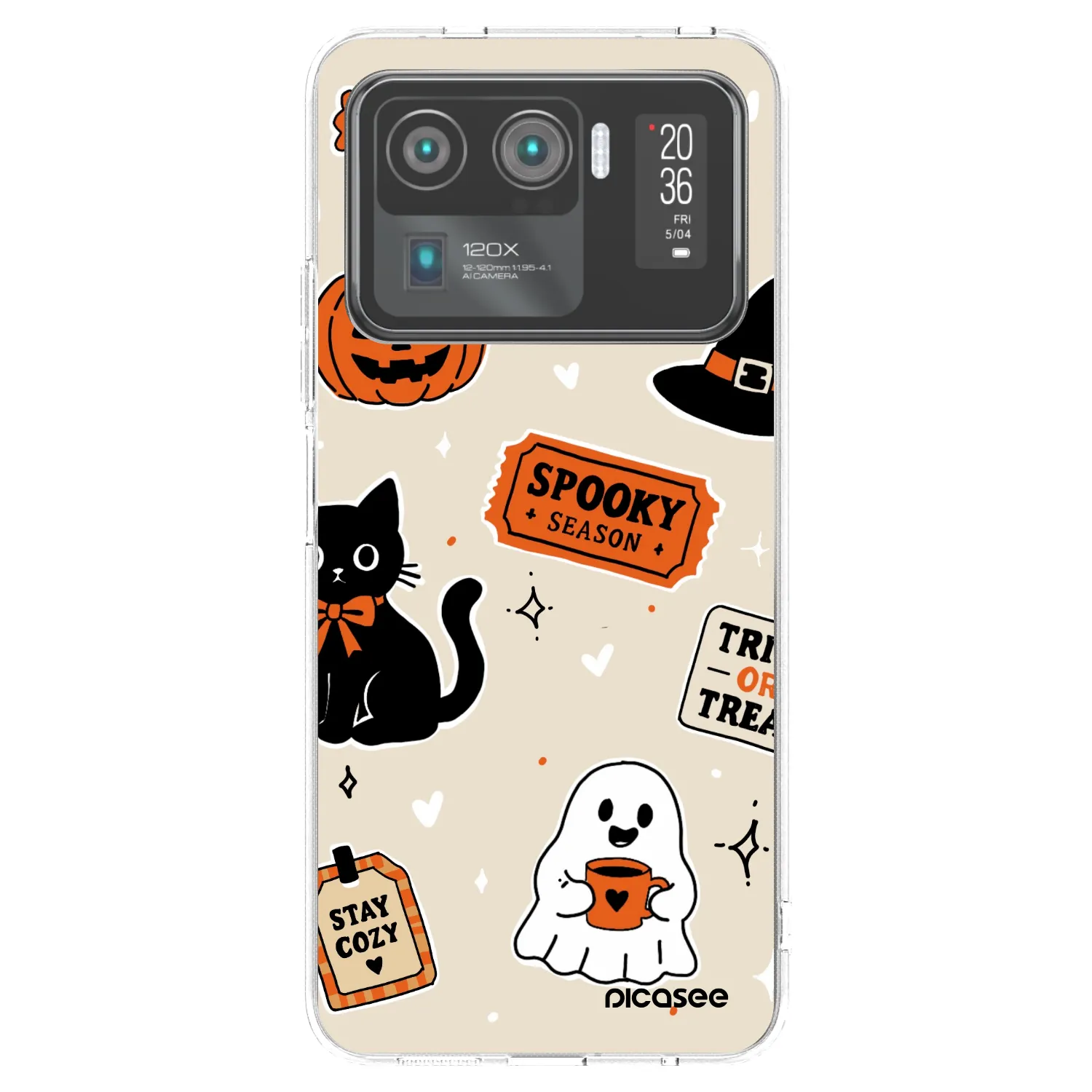 Picasee διαφανής θήκη σιλικόνης Xiaomi Mi 11 Ultra - Halloween stickers