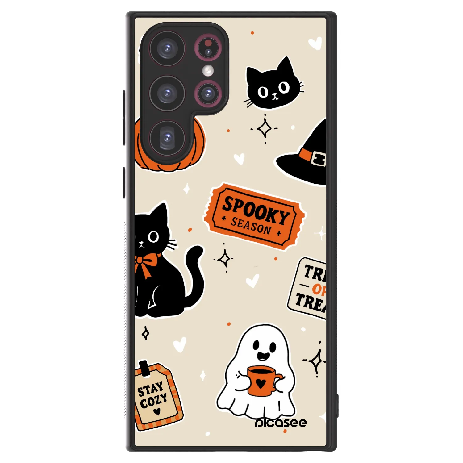 Picasee ULTIMATE CASE για Samsung Galaxy S22 Ultra 5G - Halloween stickers