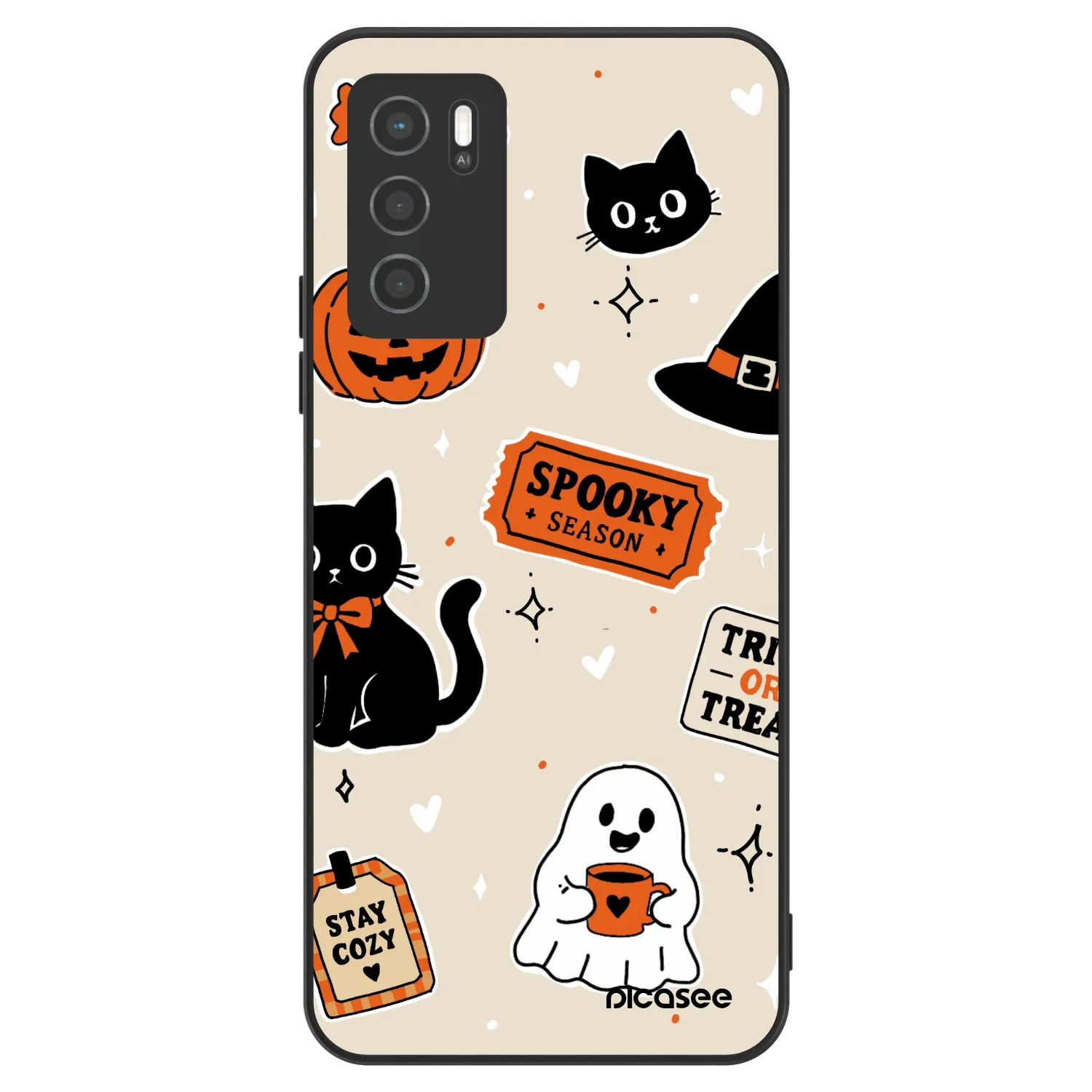 Picasee ULTIMATE CASE για OPPO A16 - Halloween stickers