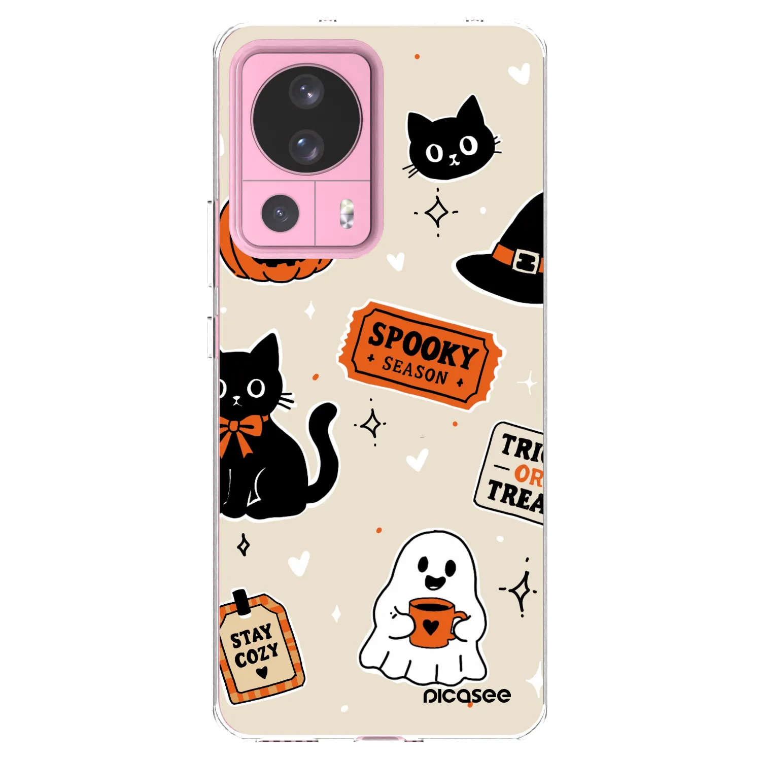 Picasee διαφανής θήκη σιλικόνης Xiaomi 13 Lite - Halloween stickers