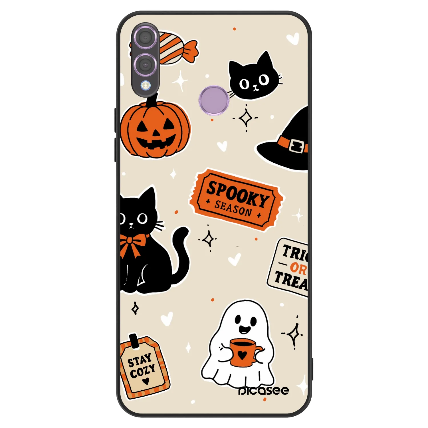 Picasee ULTIMATE CASE για Honor 8X - Halloween stickers