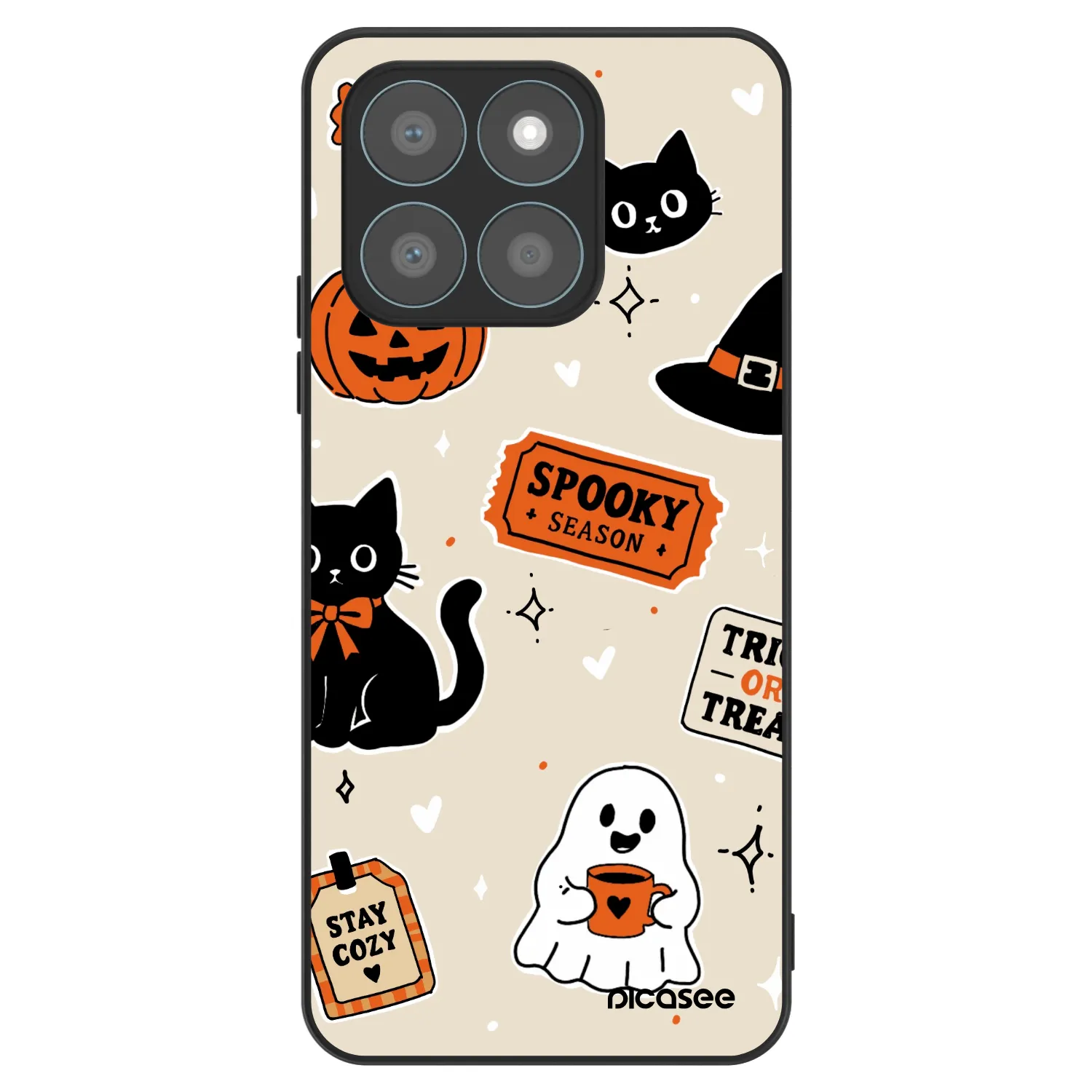 Picasee ULTIMATE CASE για Honor X8c - Halloween stickers