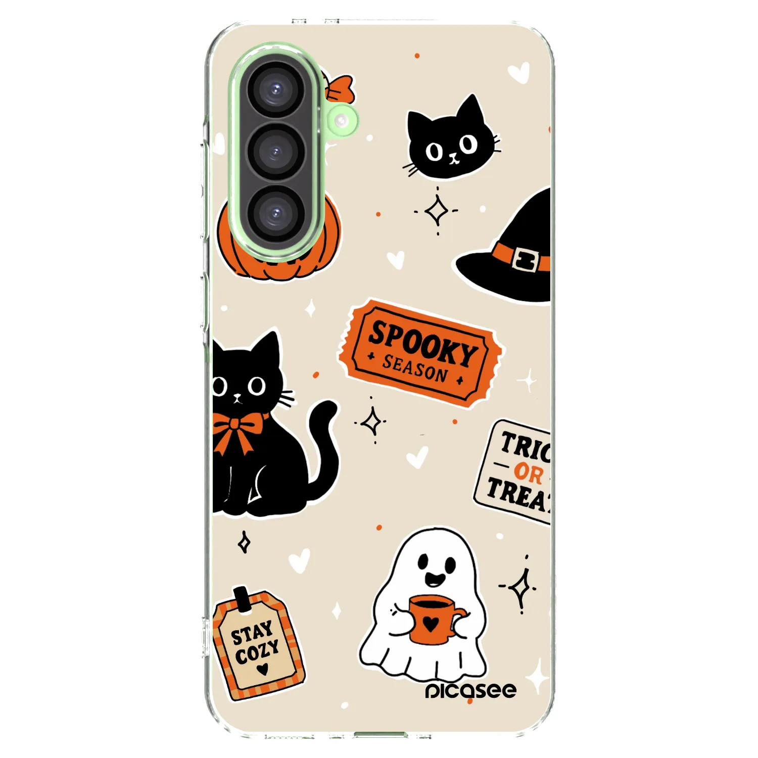 Picasee διαφανής θήκη σιλικόνης Samsung Galaxy A26 5G A266B - Halloween stickers