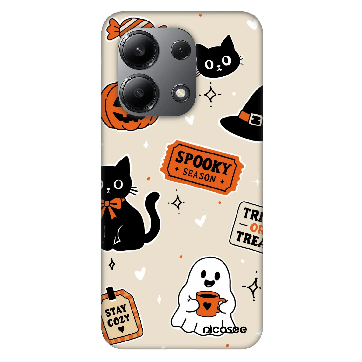 Picasee Fashion Case για Xiaomi Redmi Note 13 4G - Halloween stickers