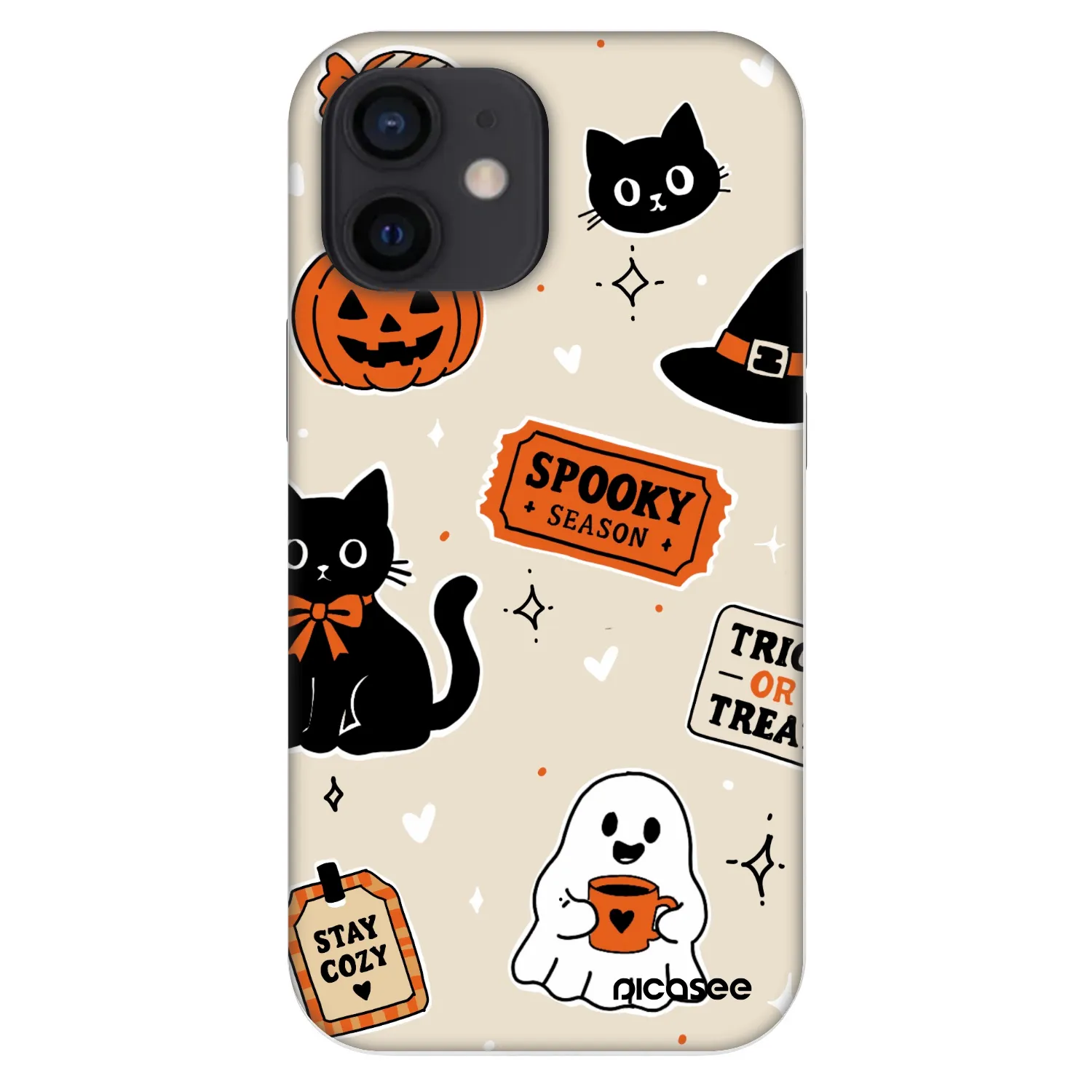 Picasee Fashion Case για Apple iPhone 12 mini - Halloween stickers