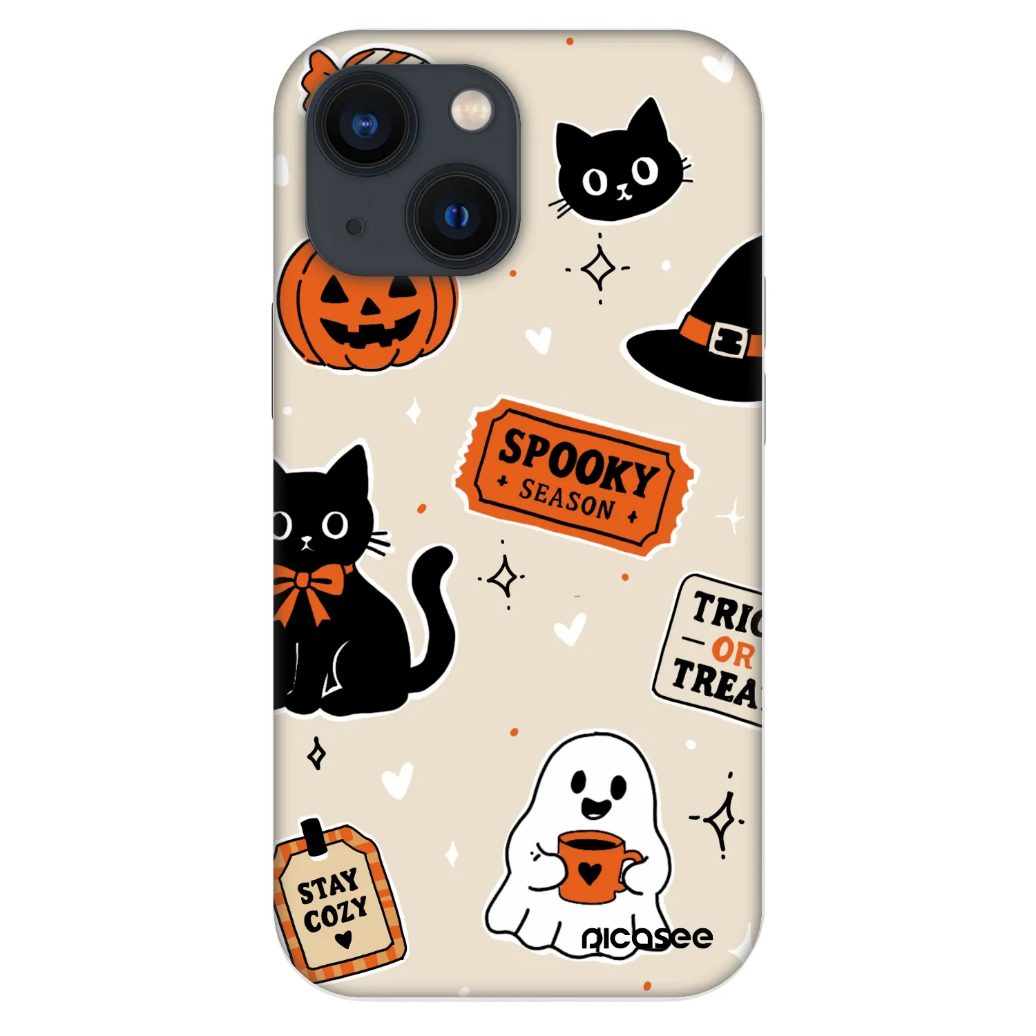 Picasee Fashion Case για Apple iPhone 13 mini - Halloween stickers