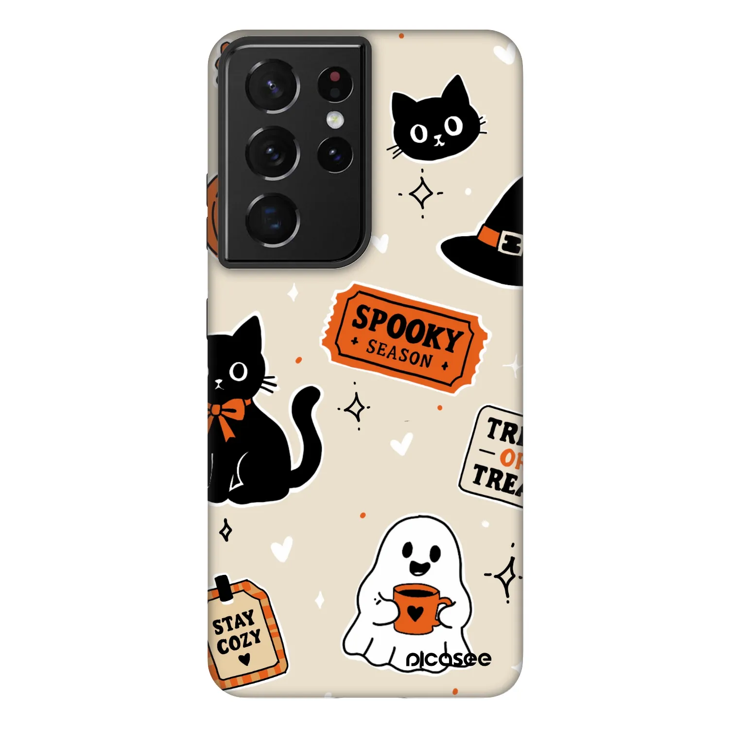 Picasee Fashion Case για Samsung Galaxy S21 Ultra 5G G998B - Halloween stickers