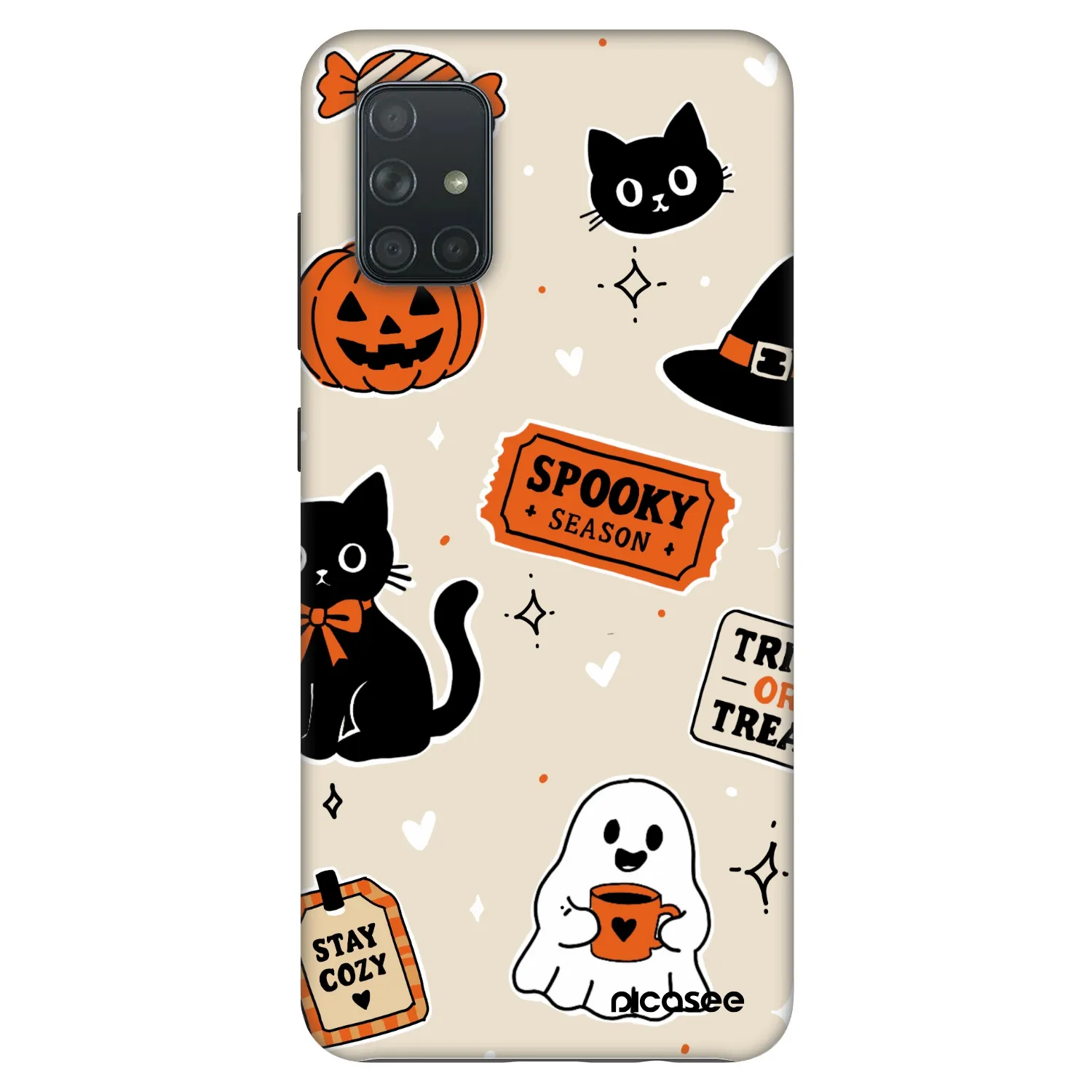 Picasee Fashion Case για Samsung Galaxy A71 A715F - Halloween stickers