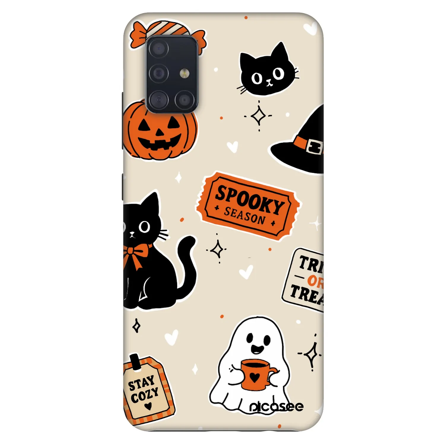 Picasee Fashion Case για Samsung Galaxy A51 A515F - Halloween stickers