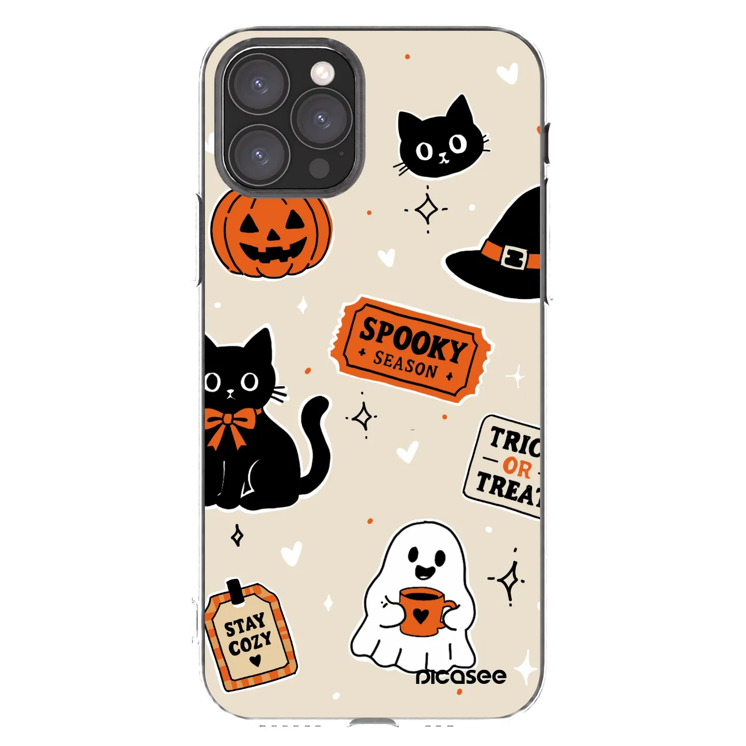 Picasee διαφανής θήκη σιλικόνης Apple iPhone 11 Pro - Halloween stickers