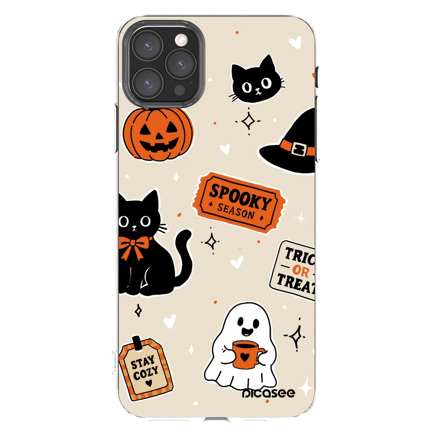 Picasee διαφανής θήκη σιλικόνης Apple iPhone 11 Pro Max - Halloween stickers
