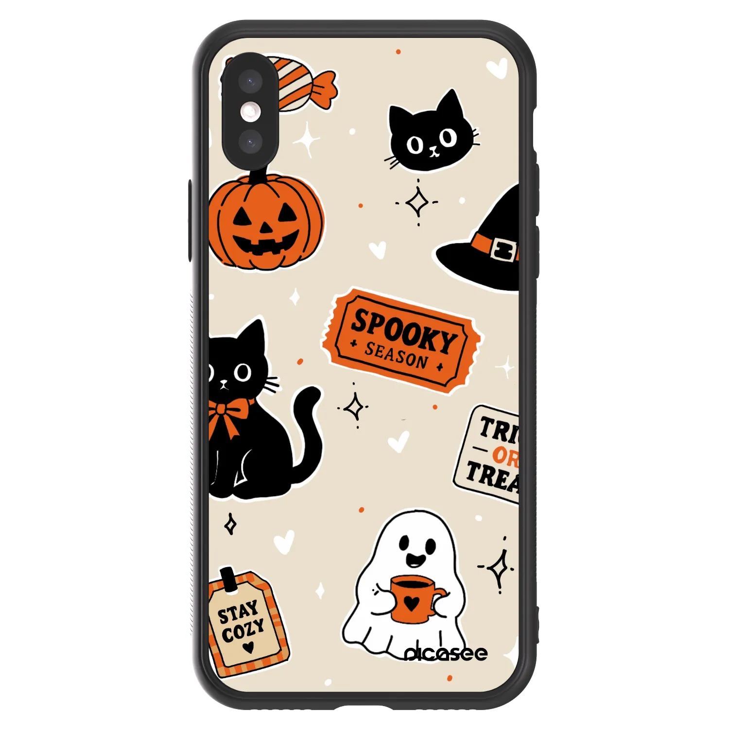 Picasee ULTIMATE CASE για Apple iPhone X/XS - Halloween stickers