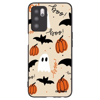 Picasee Μαύρη θήκη σιλικόνης για OPPO A16s - Halloween 26