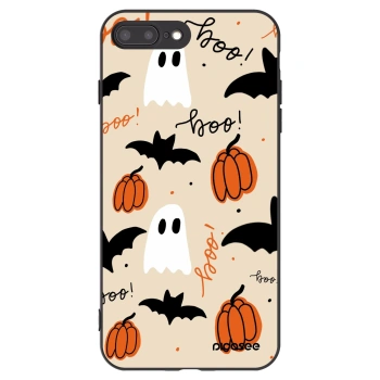 Picasee Μαύρη θήκη σιλικόνης για Apple iPhone 7 Plus - Halloween 26