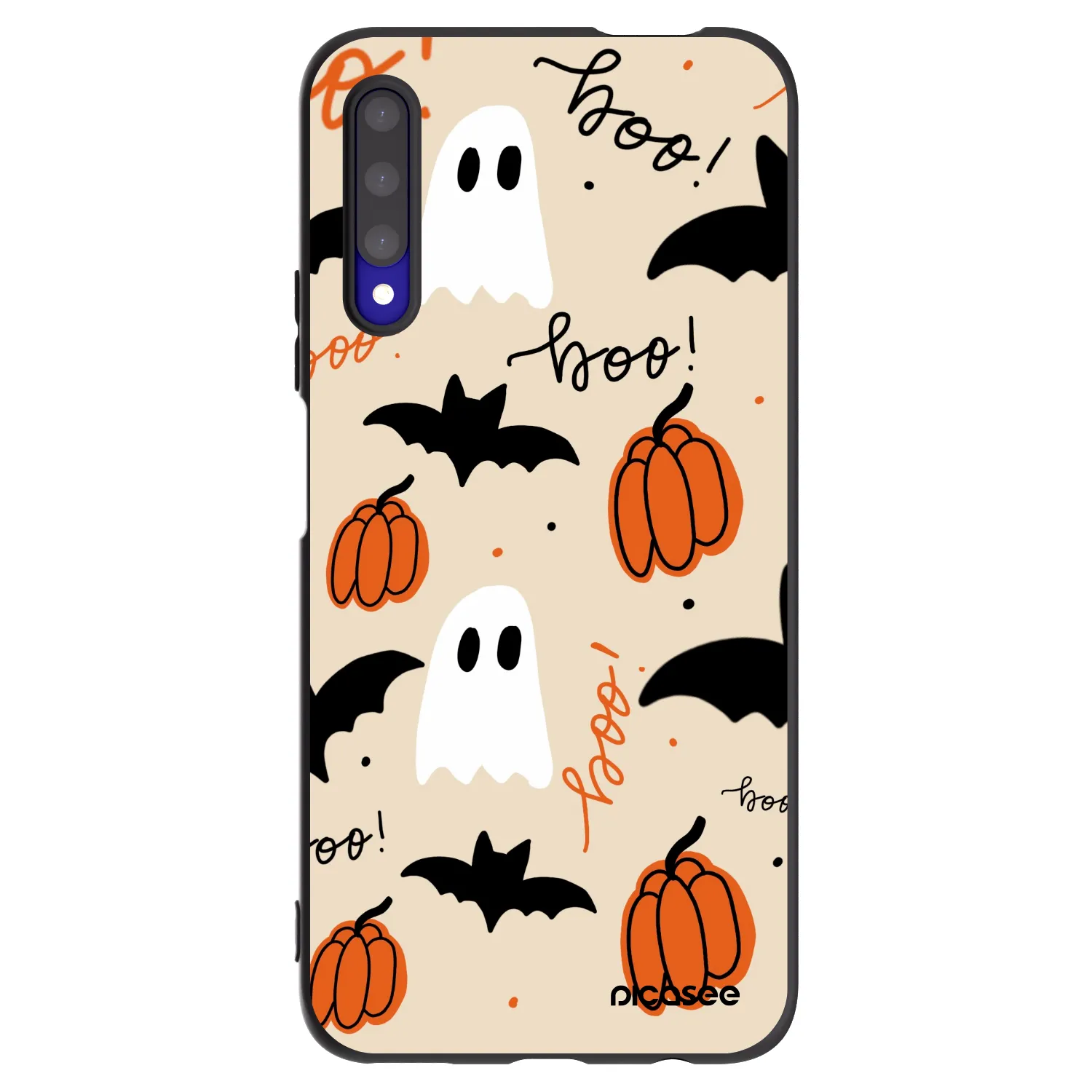 Picasee Μαύρη θήκη σιλικόνης για Honor 9X Pro - Halloween 26