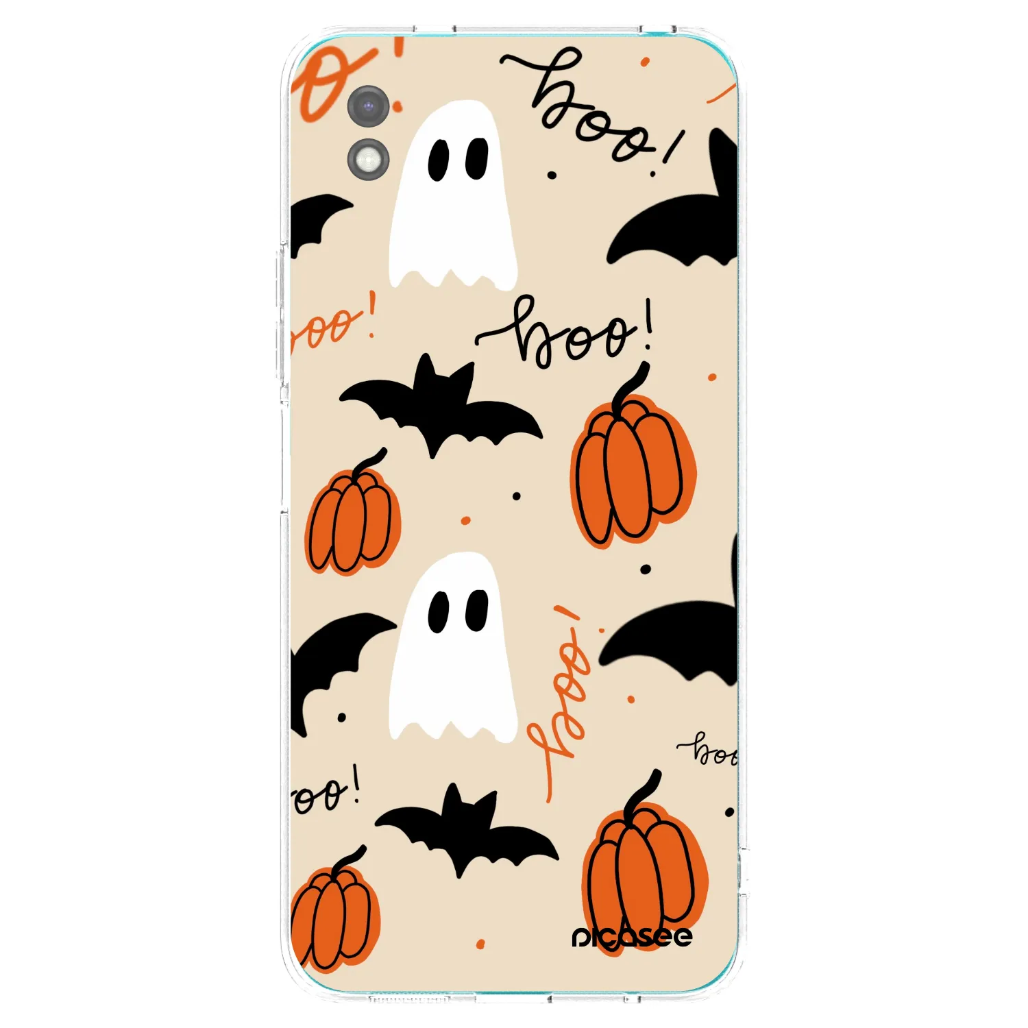 Picasee Μαύρη θήκη σιλικόνης για Xiaomi Redmi 9A - Halloween 26