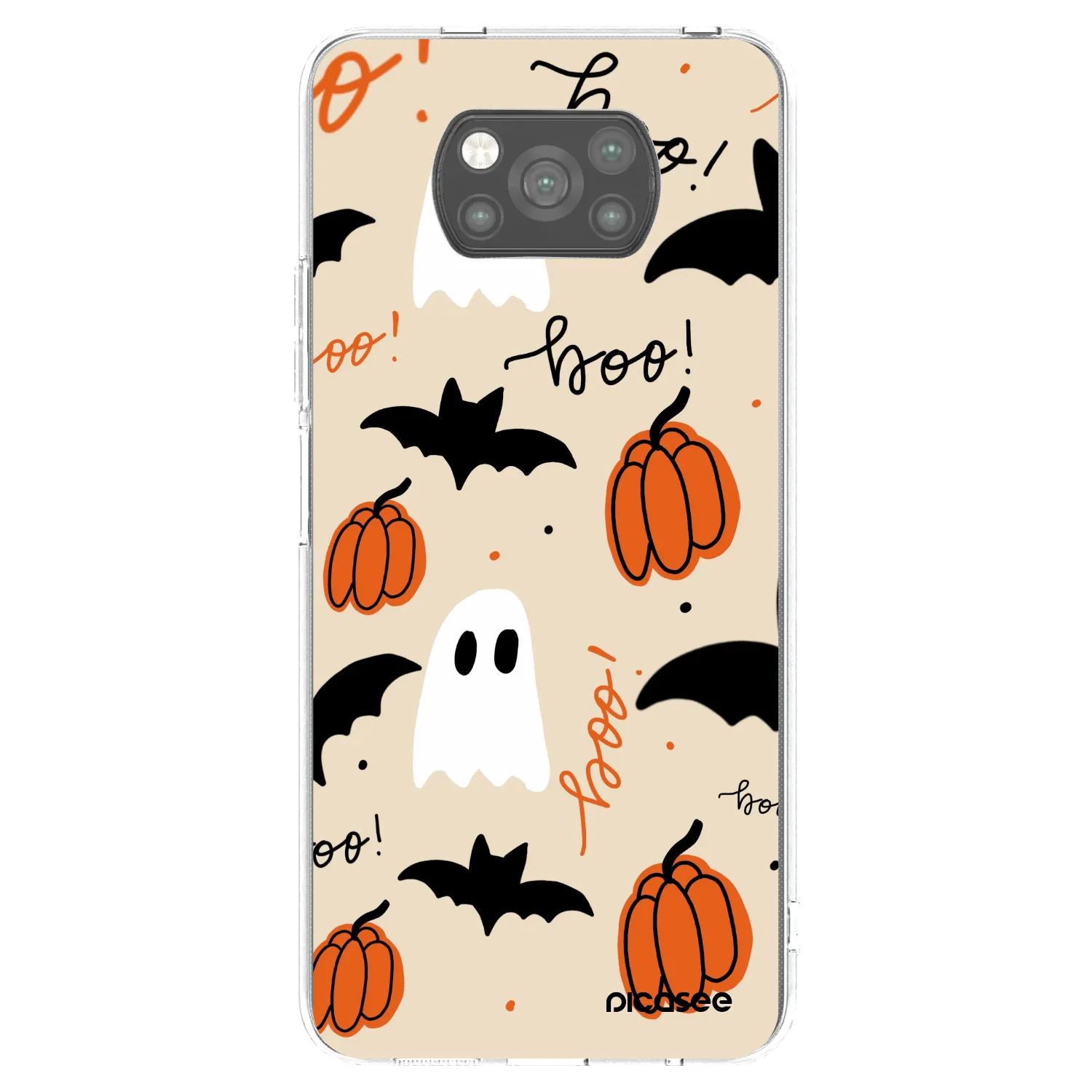 Picasee Μαύρη θήκη σιλικόνης για Xiaomi Poco X3 - Halloween 26
