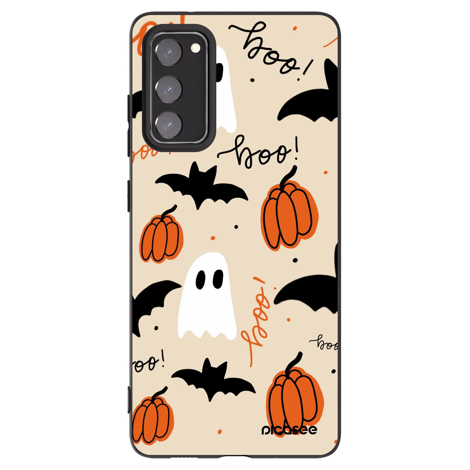 Picasee Μαύρη θήκη σιλικόνης για Samsung Galaxy S20 FE - Halloween 26