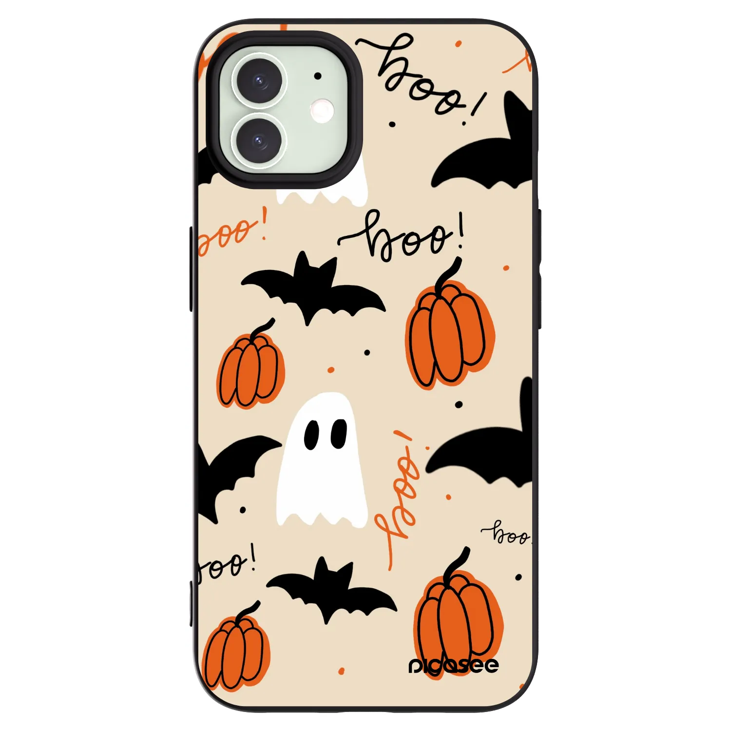 Picasee Μαύρη θήκη σιλικόνης για Apple iPhone 12 - Halloween 26