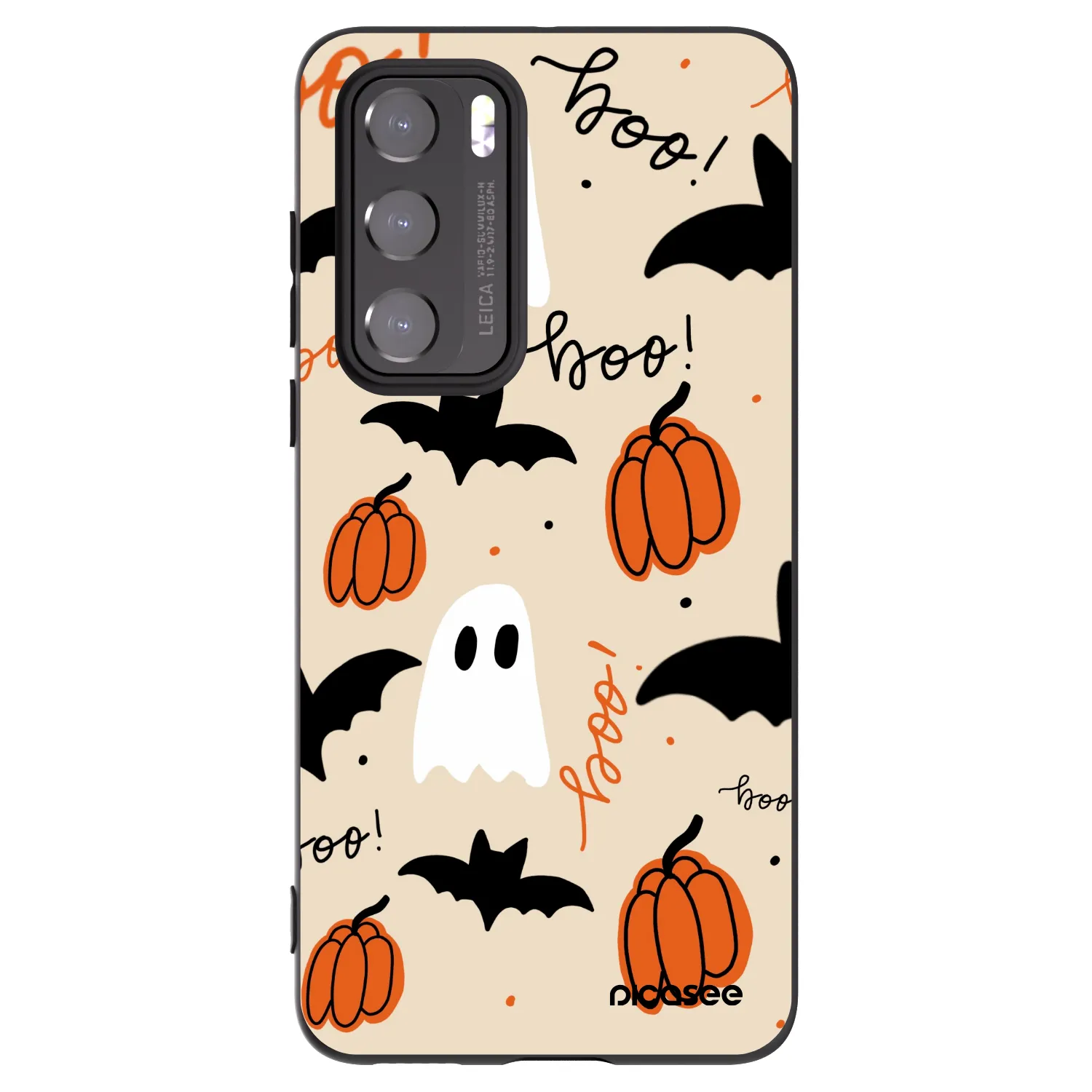 Picasee Μαύρη θήκη σιλικόνης για Huawei P40 - Halloween 26