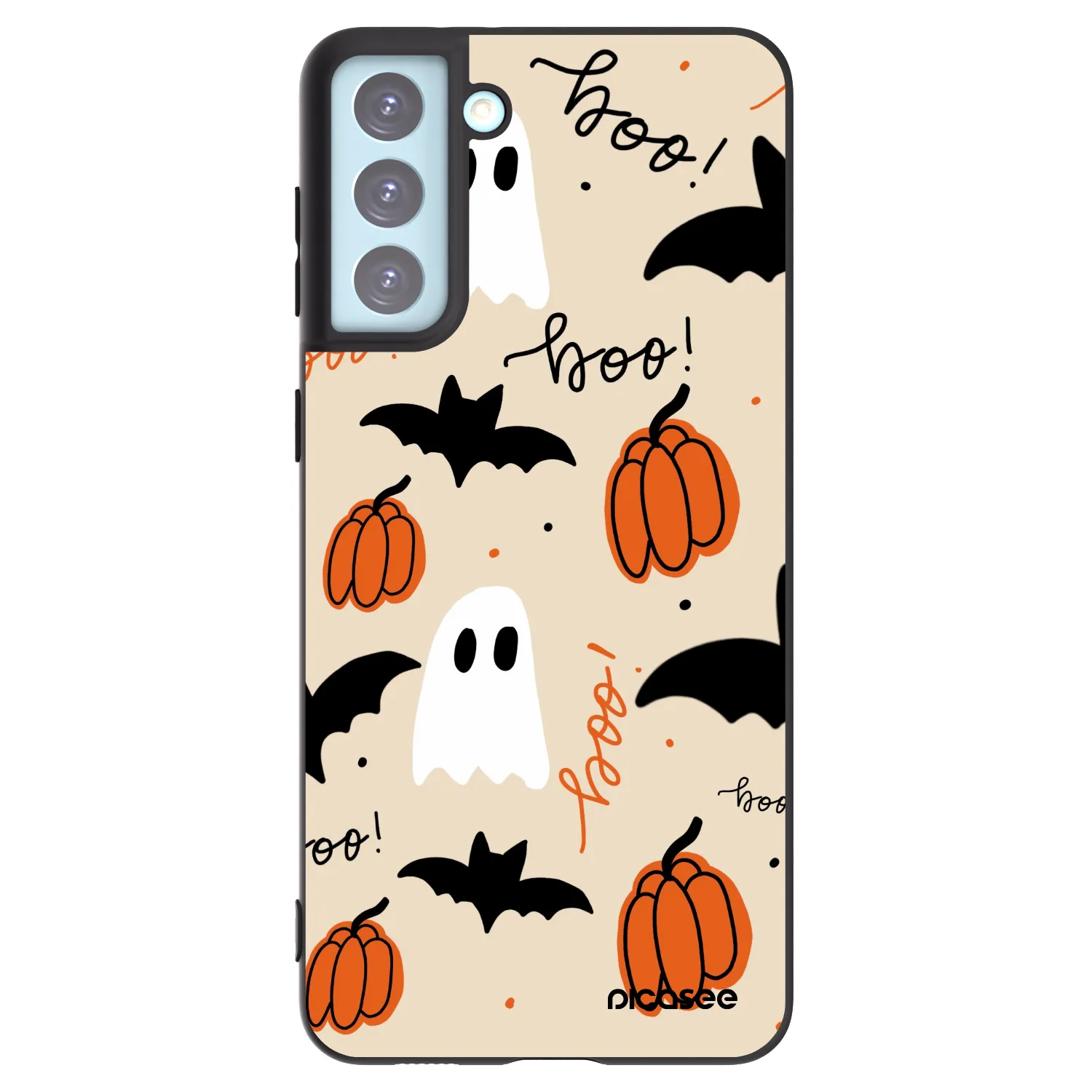 Picasee Μαύρη θήκη σιλικόνης για Samsung Galaxy S21+ 5G G996F - Halloween 26