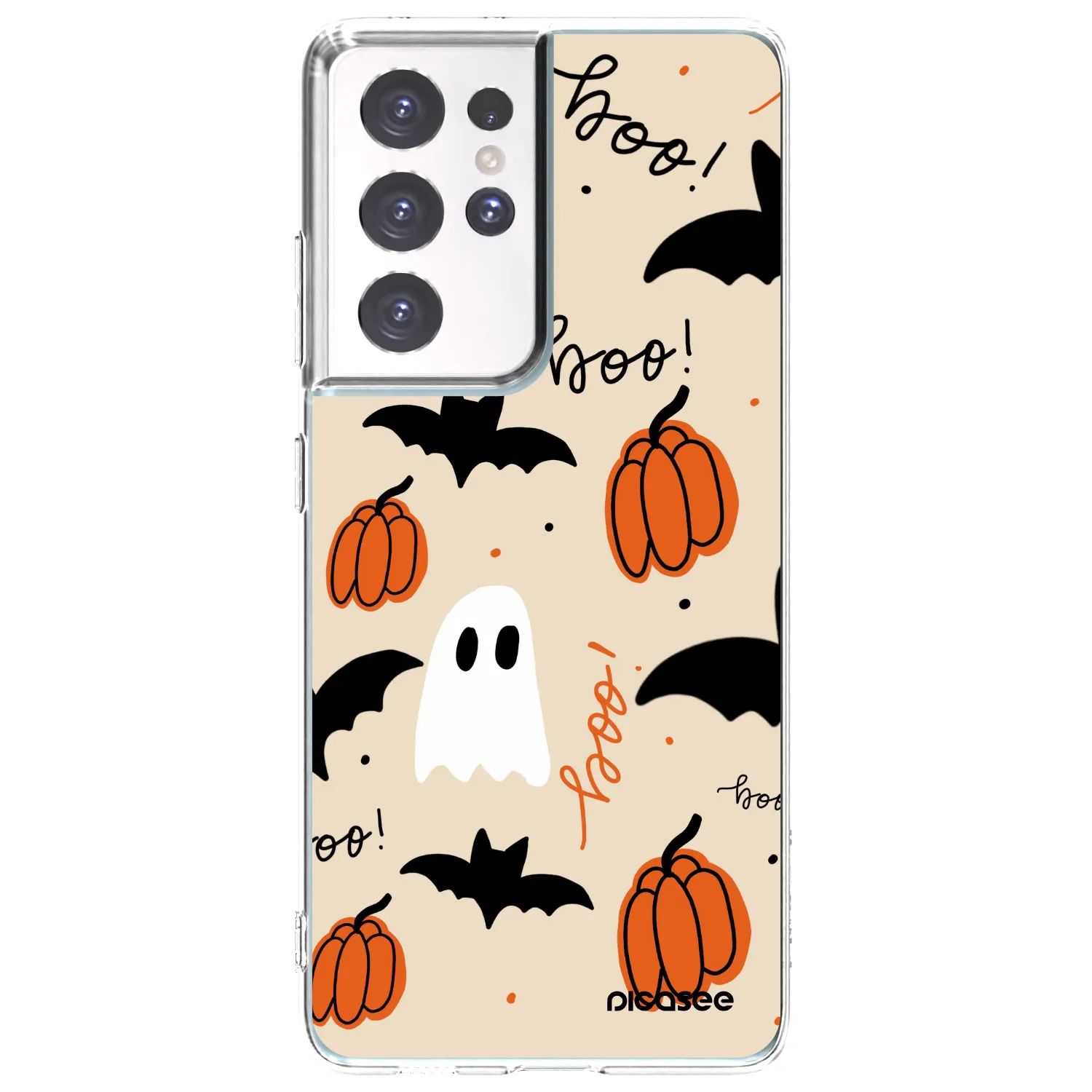 Picasee διαφανής θήκη σιλικόνης Samsung Galaxy S21 Ultra 5G G998B - Halloween 26