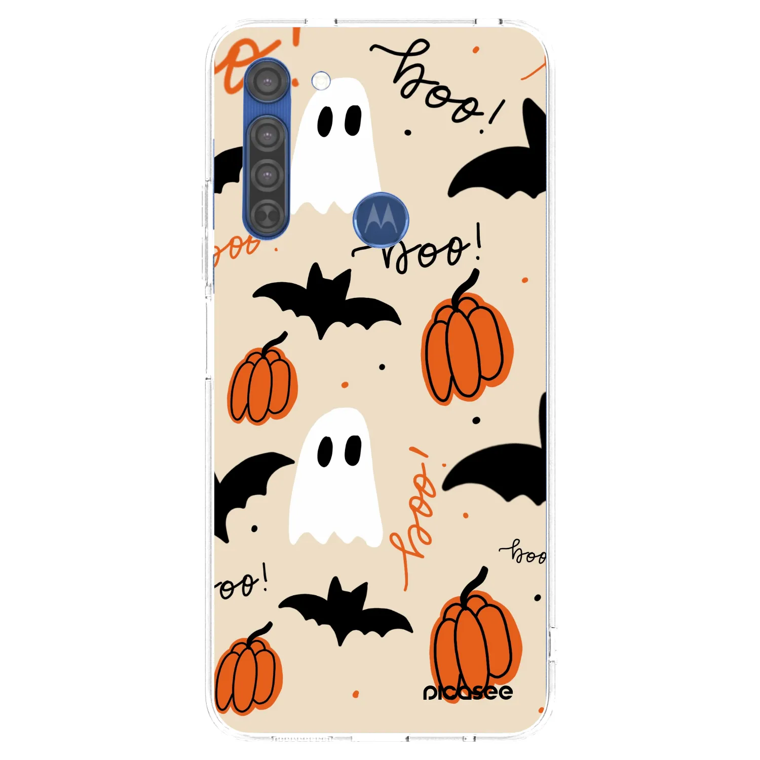 Picasee διαφανής θήκη σιλικόνης Motorola Moto G8 - Halloween 26