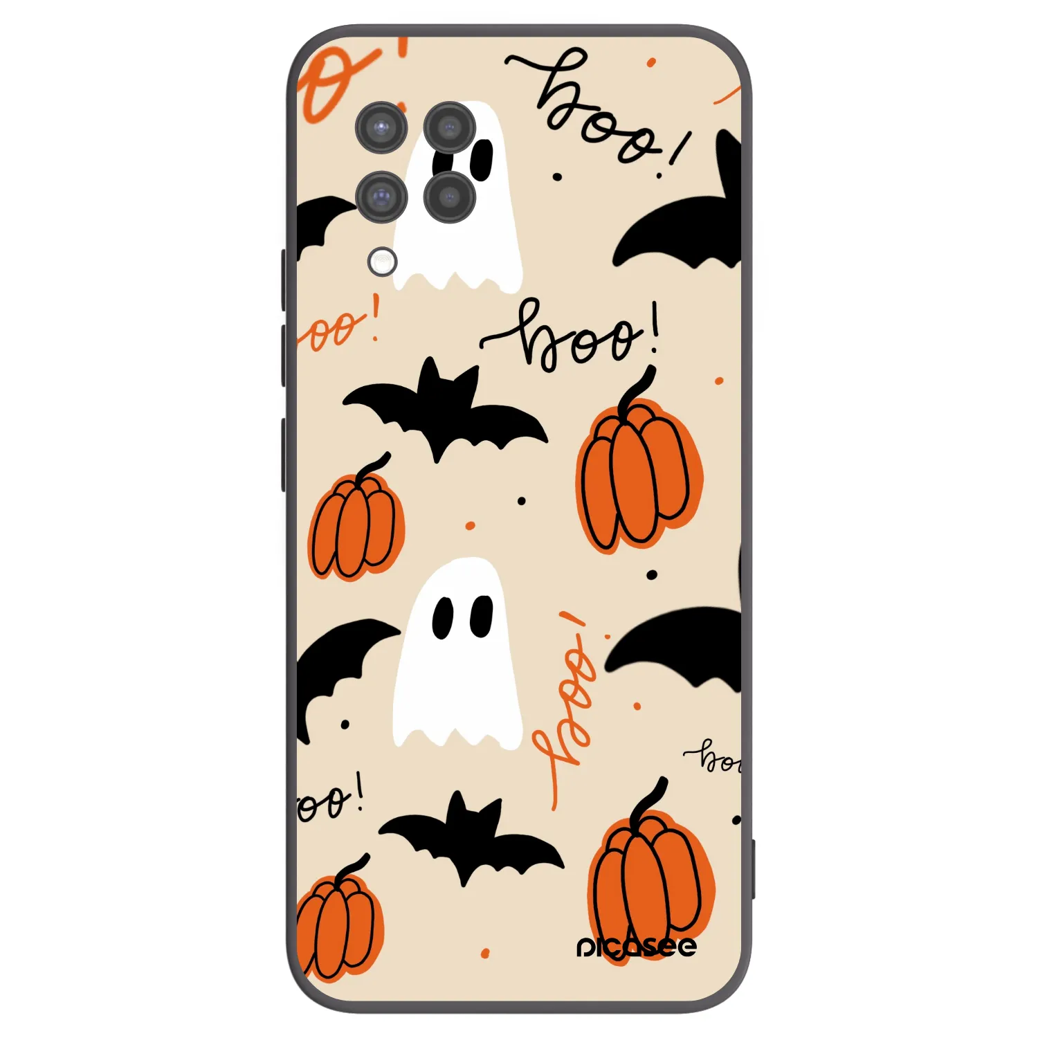 Picasee Μαύρη θήκη σιλικόνης για Samsung Galaxy A42 A426B - Halloween 26