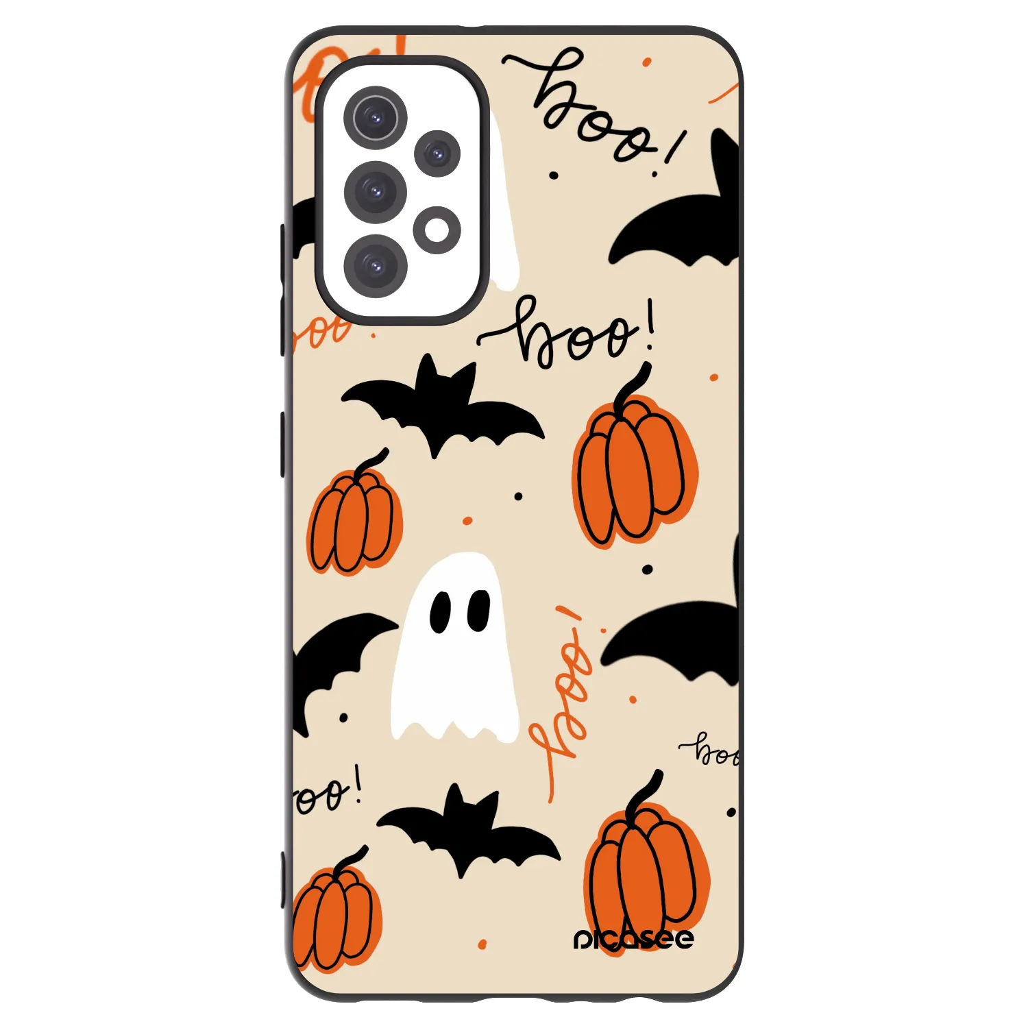 Picasee Μαύρη θήκη σιλικόνης για Samsung Galaxy A32 5G A326B - Halloween 26