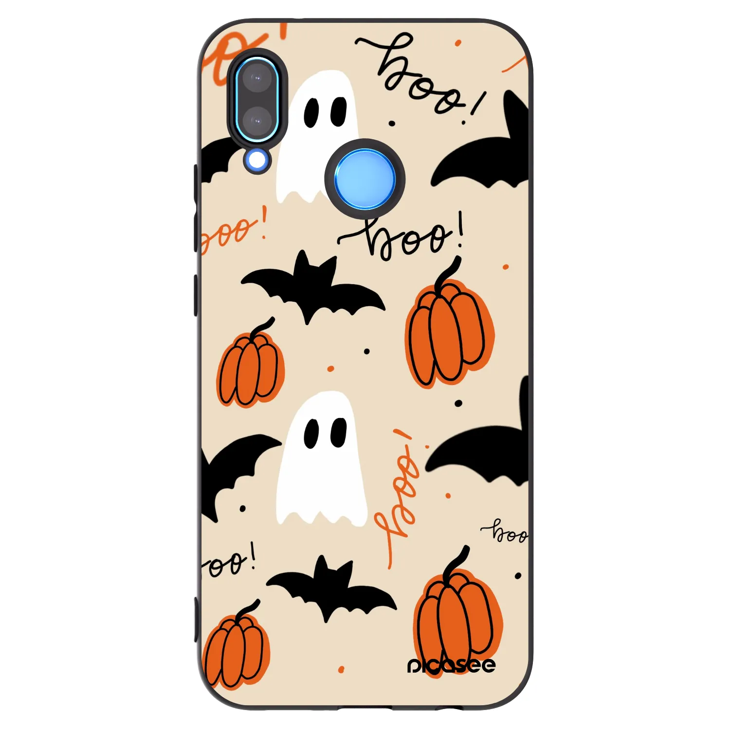 Picasee Μαύρη θήκη σιλικόνης για Huawei P20 Lite - Halloween 26