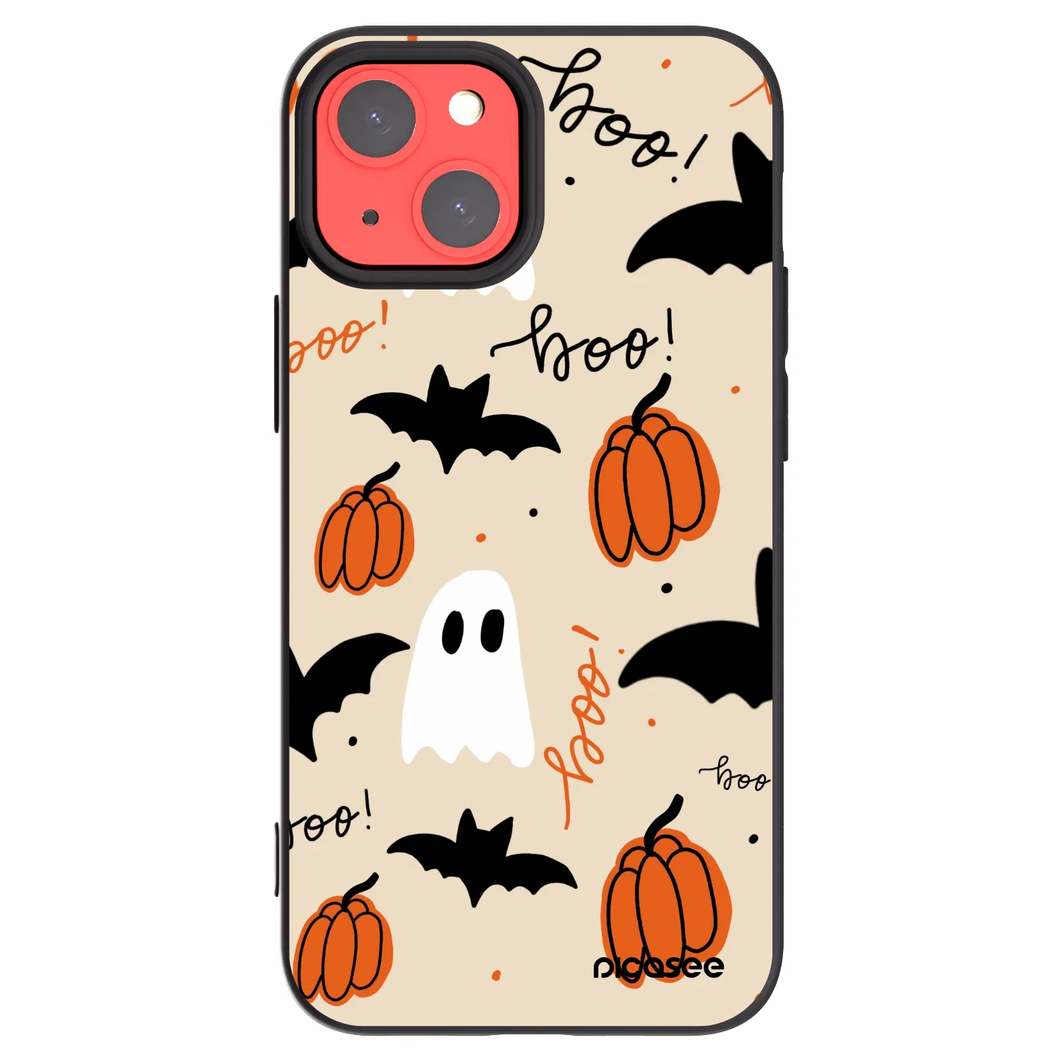 Picasee Μαύρη θήκη σιλικόνης για Apple iPhone 13 mini - Halloween 26