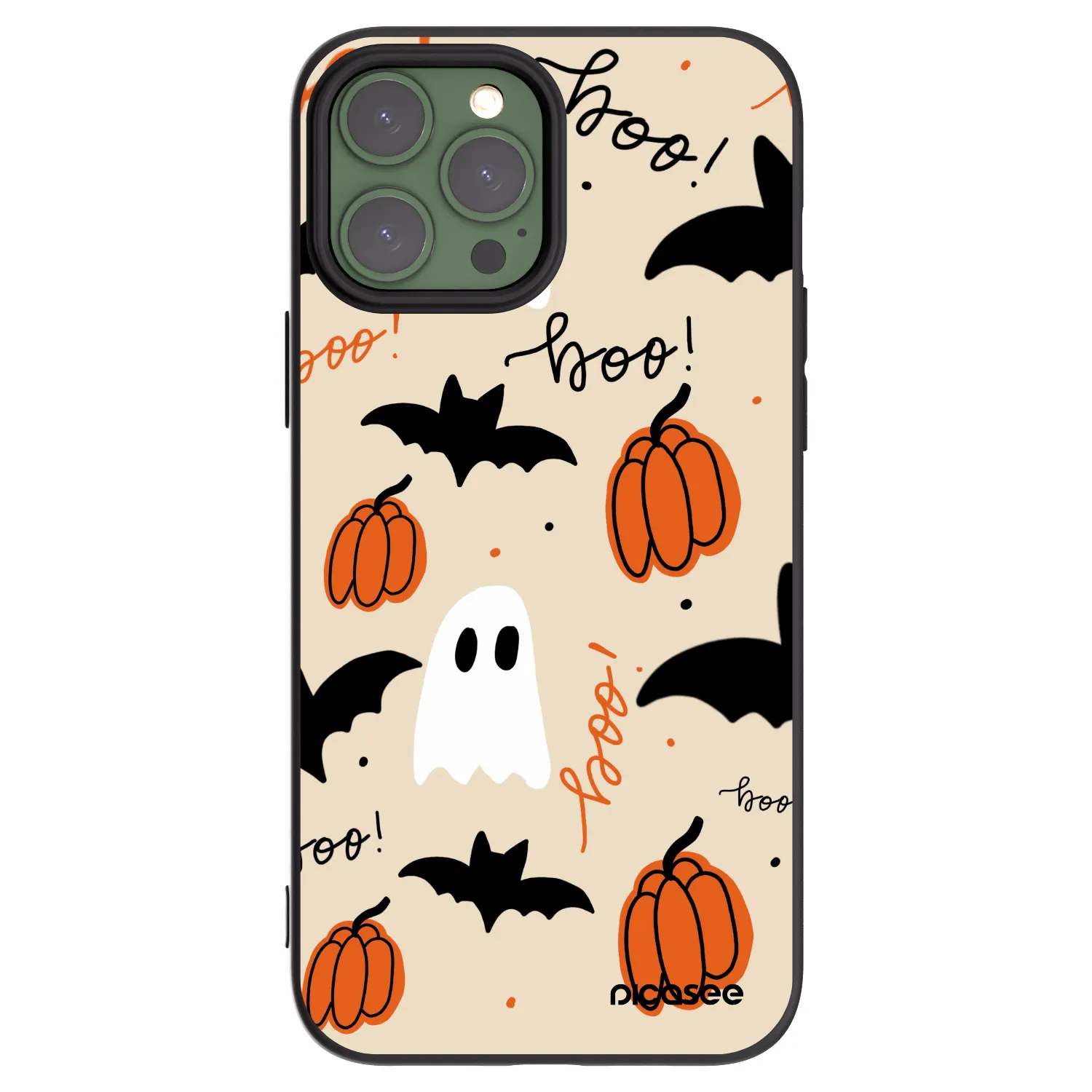 Picasee Μαύρη θήκη σιλικόνης για Apple iPhone 13 Pro Max - Halloween 26