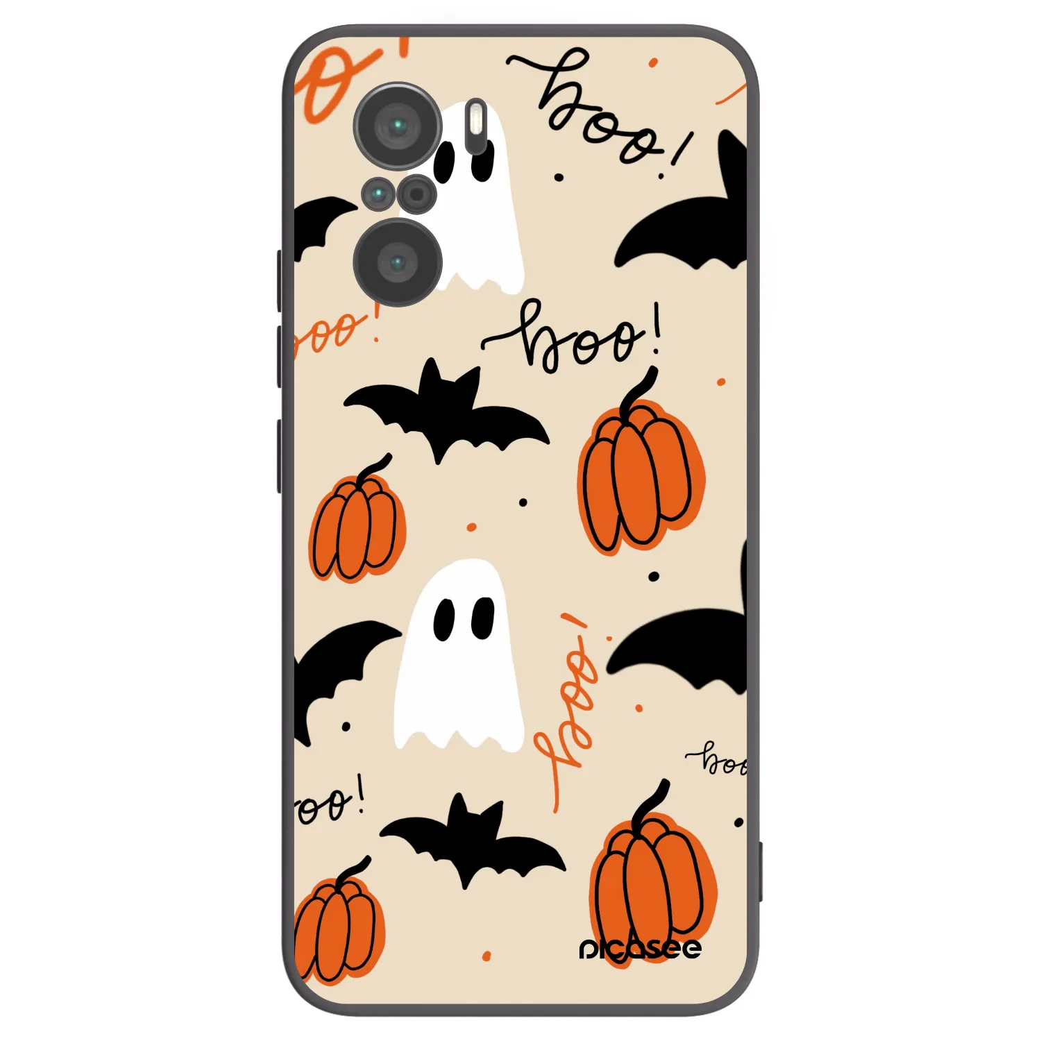 Picasee Μαύρη θήκη σιλικόνης για Xiaomi Poco F3 - Halloween 26
