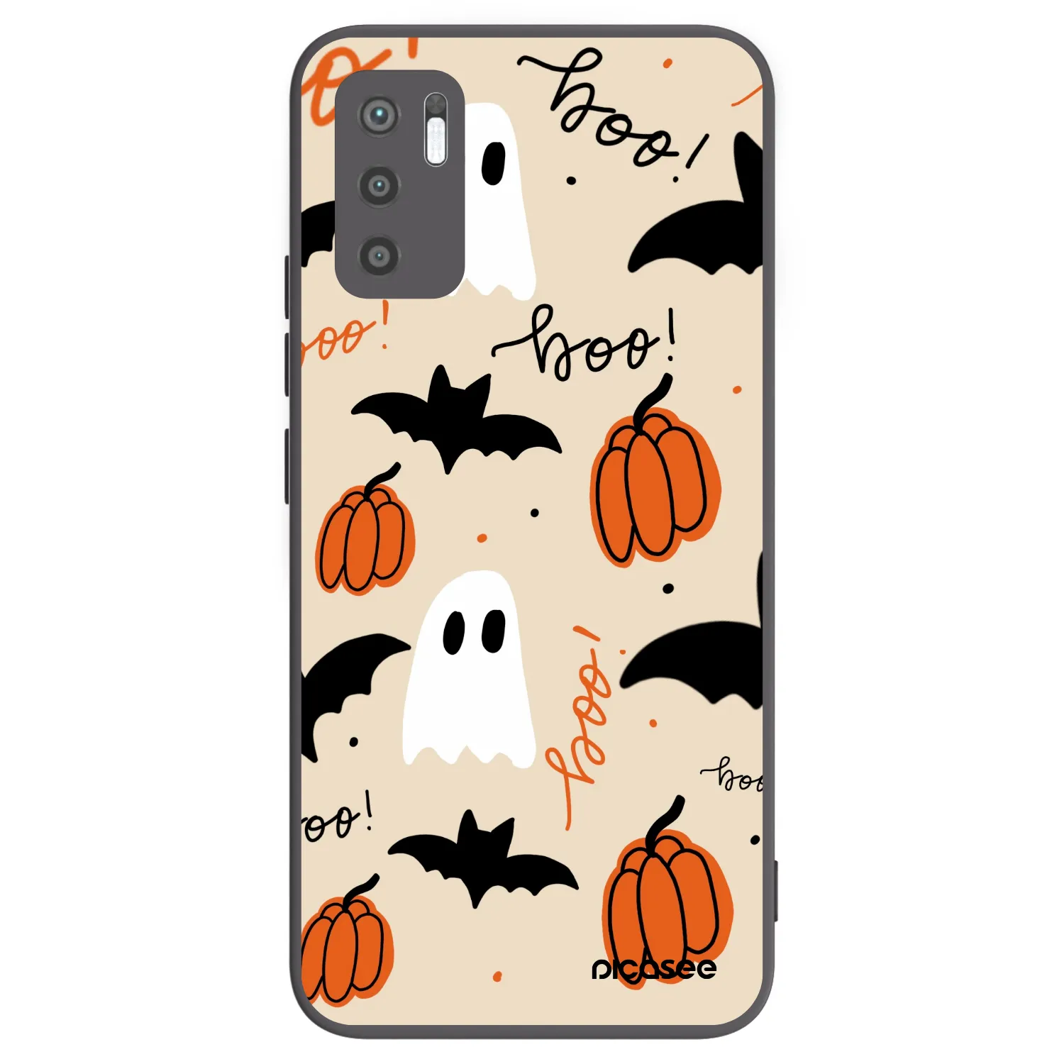 Picasee Μαύρη θήκη σιλικόνης για Xiaomi Redmi Note 10 5G - Halloween 26