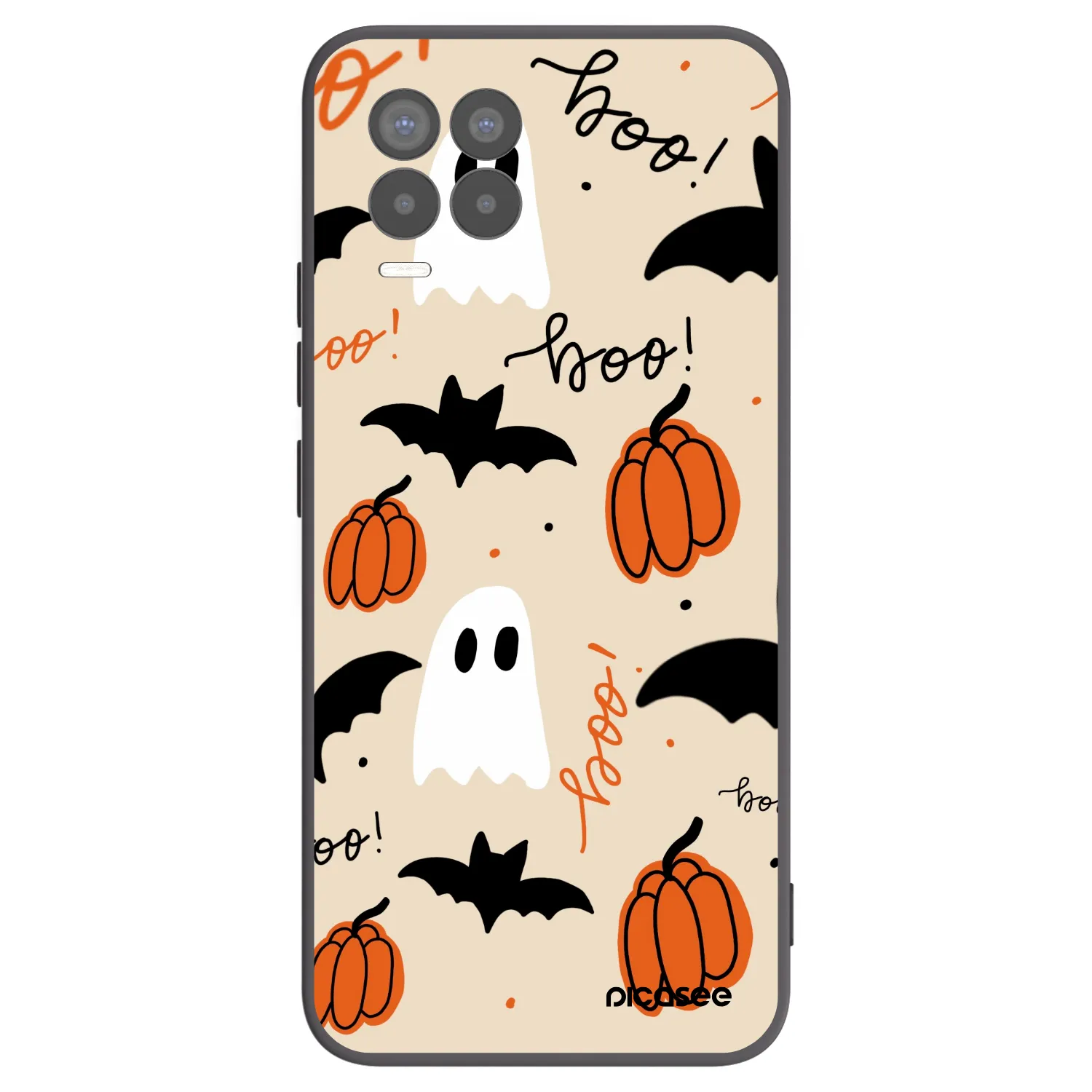 Picasee Μαύρη θήκη σιλικόνης για Realme 8 Pro - Halloween 26