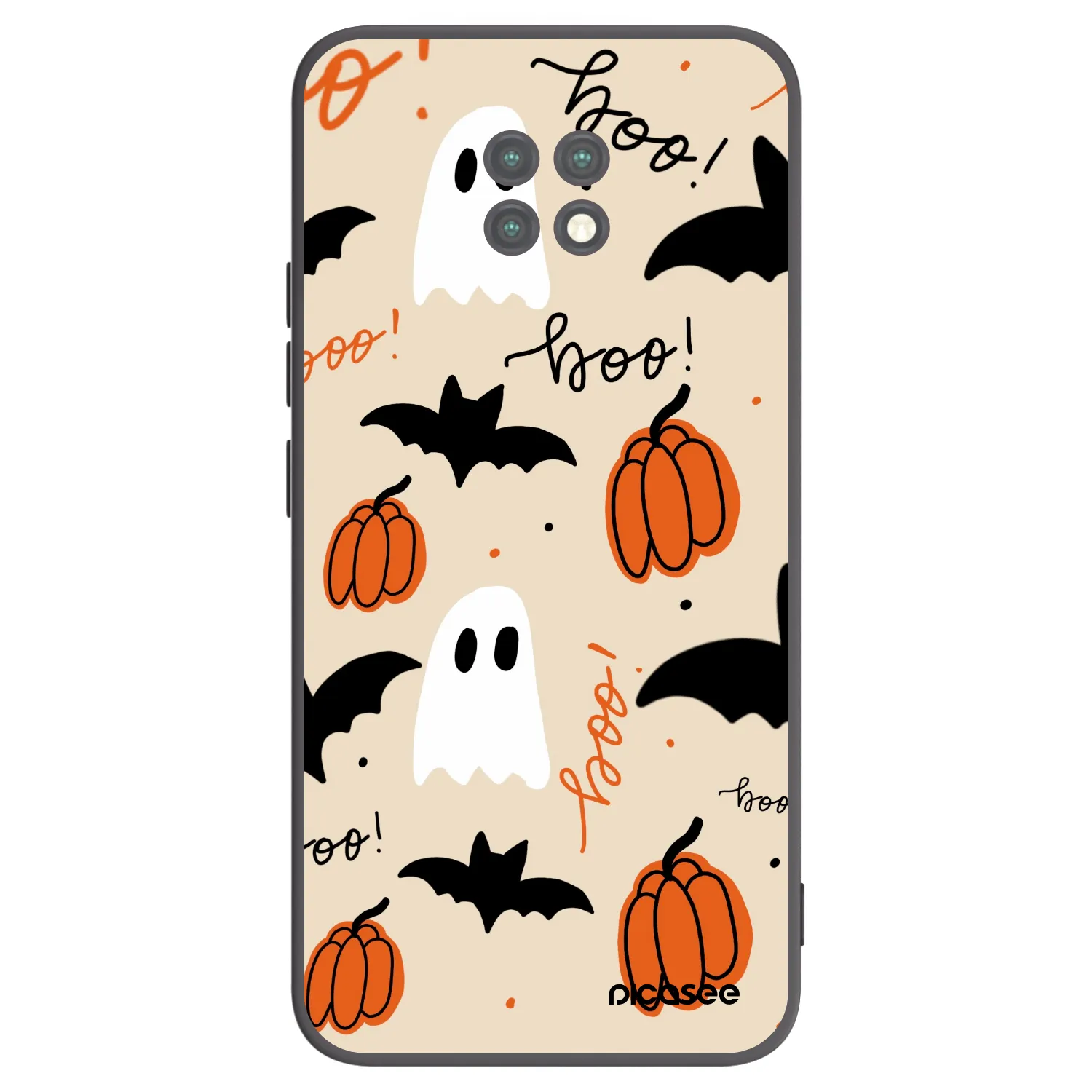 Picasee Μαύρη θήκη σιλικόνης για Xiaomi Redmi Note 9T - Halloween 26