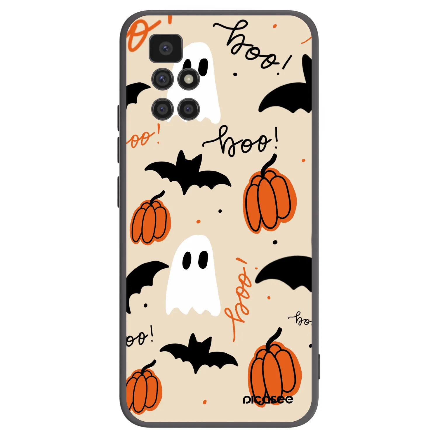 Picasee Μαύρη θήκη σιλικόνης για Xiaomi Redmi 10 - Halloween 26