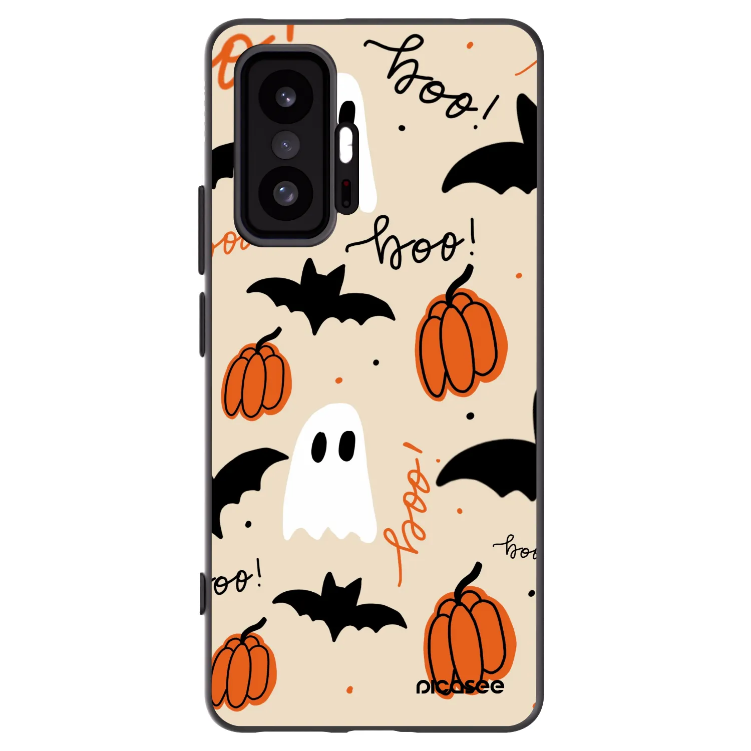 Picasee Μαύρη θήκη σιλικόνης για Xiaomi 11T - Halloween 26